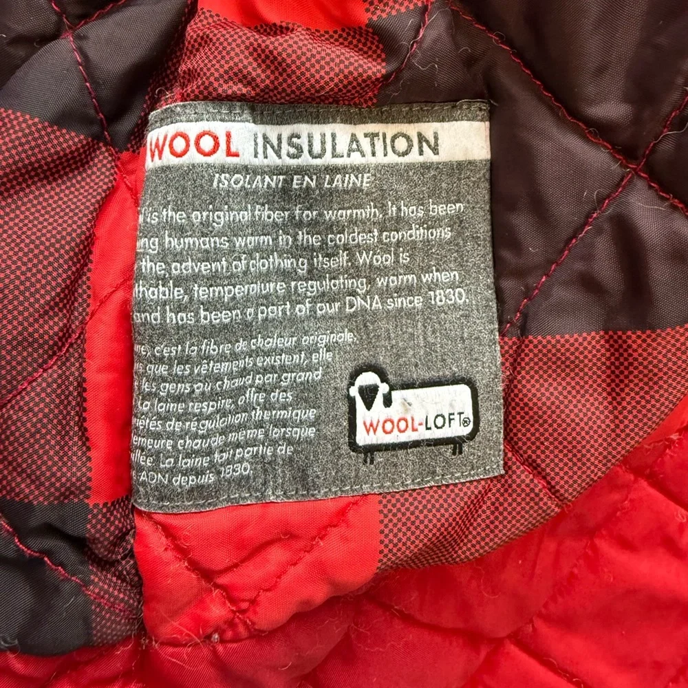 Woolrich Womens Advisory Mountain Parka 15194 Red Wool Insulated Waterproof Sz M - Picture 7 of 12